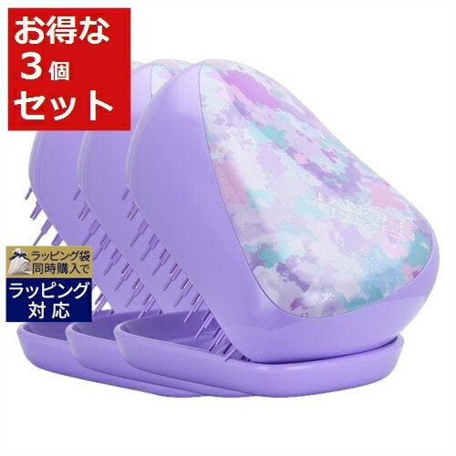 送料無料 タングルティーザー コンパクトスタイラー オンザゴー ドーン カメレオン x 3 | Tangle Teezer ヘアブラシ