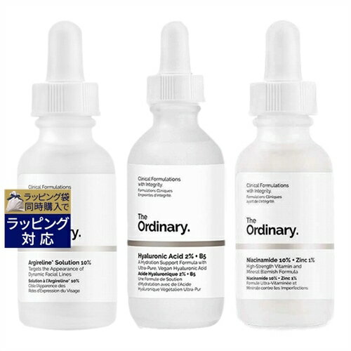 送料無料 ジ・オーディナリー アルジェルリンソリューション10％ 30ml とヒアルロン酸2%+ビタミンB5 60ml とナイアシンアミド 10% + 亜鉛 1% 60ml のセット | The Ordinary 美容液