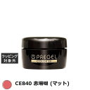 プリジェル プリジェル カラーEX CE840 赤珊瑚 (マット) | スーパーSALE スーパーセール 激安 PREGEL ネイル用品
