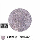 アイスジェル A BLACK オーロラフラッシュオンオフジェル #1576 オーロラシルバー 3g | 激安 ICEGEL ネイル用品