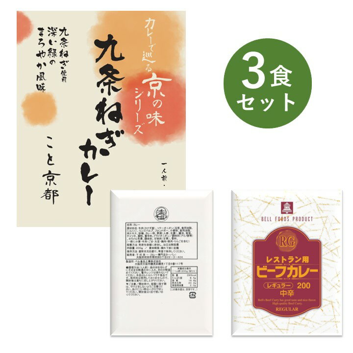 レトルトカレー お試し 3食 セット RG レストラン用 タ