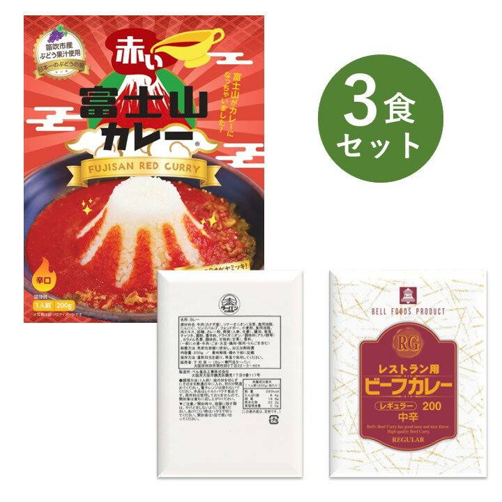 レトルトカレー お試し 3食 セット RG レストラン用 タ