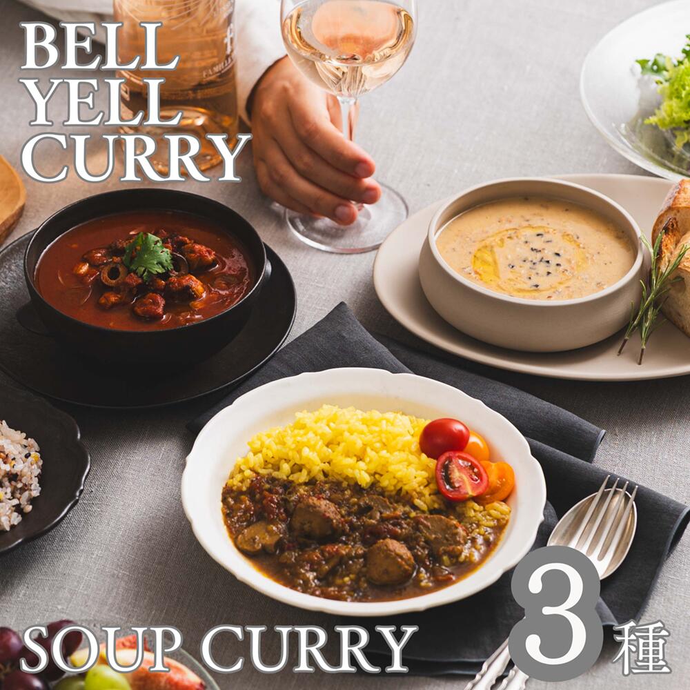 BYC スープカレー 3食 セット （ ハーブ出汁ダルヤと紅茶鴨 スパイシートマト 黒トリュフ パルメザン ） ごほうび 忙しい 女性 贅沢 法人向けプチギフト 贈り物 手土産 バレンタイン 母の日 父の日 お中元 お歳暮 レトルト カレー 大阪 ベル食品工業