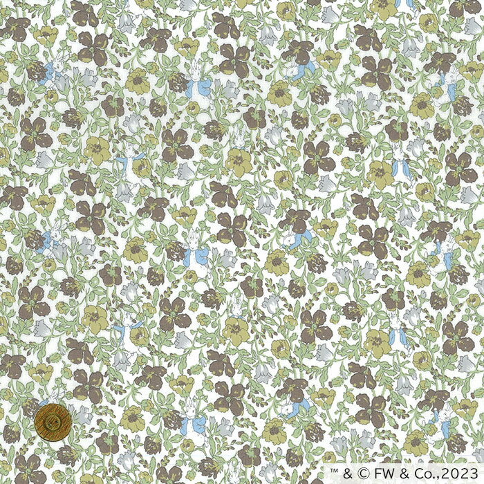 【LIBERTY FABRICS】 ピーターラビット(TM) タナローン Peter Meadow ピーター・メドゥ dc32969-j23b リバティ・ファブリックス