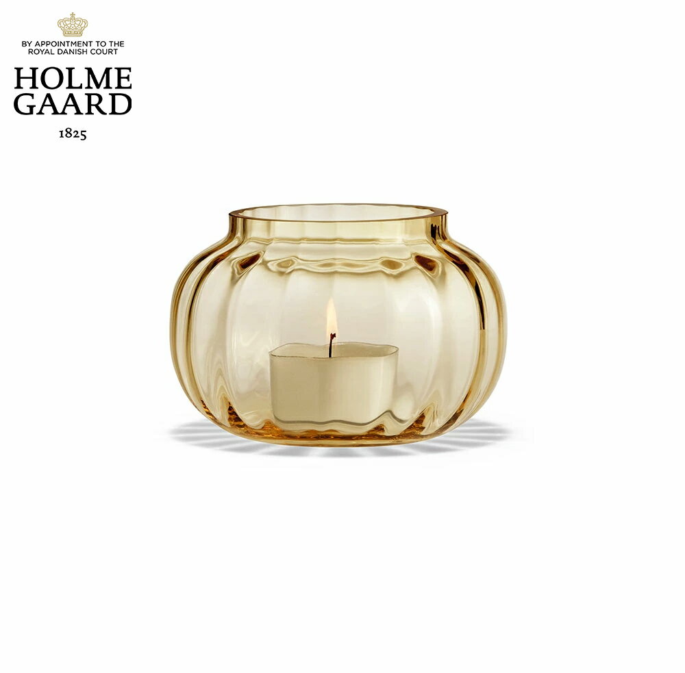 キャンドルスタンド ガラスHOLMEGAARD ホルムガードPRIMULA ティーライトホルダー （アンバー） H6cm 4340405キャンドルホルダー 北欧 キャンドルギフト 贈り物 プレゼント ラッピングのサムネイル