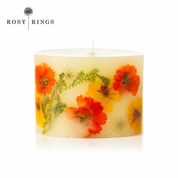 ボタニカル キャンドル ハンドメイド | ロ―ジ―リングス Rosy Rings Botanical プティ 香り：オレンジブロッサム＆オスマンサス BOPJ-OBO 60時間 | ギフト プレゼント お祝