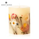 ボタニカル キャンドル ハンドメイド | ロ—ジ—リングス Rosy Rings Botanical トール 香り：アプリコット&ローズ BOSJ-AR 燃焼時間120時間 | ギフト プレゼント お祝