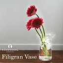 【限定販売】ローゼンダール コペンハーゲン ROSENDAHL COPENHAGEN フィリグランベース ホワイト スプライト Filigran Vase H16cm 38052 花瓶 フラワーベース ガラス 花びん ベース 手拭きガラス ギフト おしゃれ モダン シンプル 北欧 ク 送料無料 あす楽 母の日