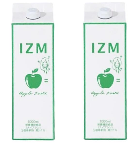 【最大1000円OFFクーポン配布中】 イズム アップルテイスト 1000ml ×2本 正規品 IZM APPLE TASTE りんご
