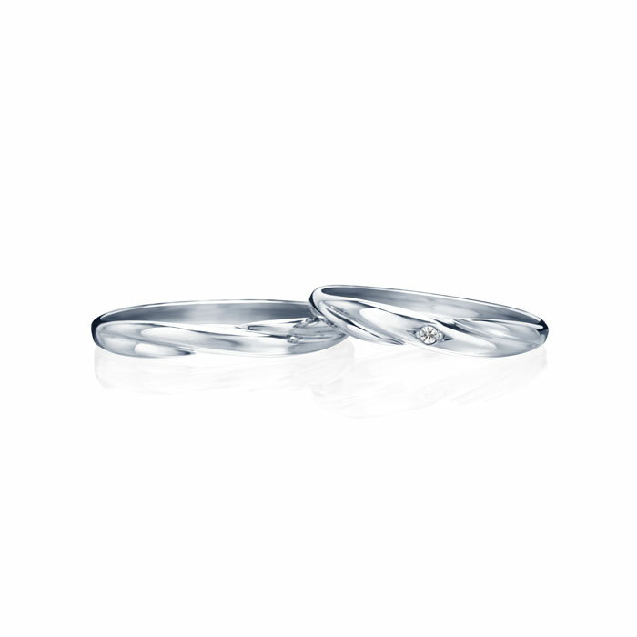 【30日返品保証】結婚指輪「ユニゾン」ペア価格 ダイヤ付プラチナリング 刻印無料 ギフト包装 プロポーズ応援 ストレート ダイヤモンド 定番タイプ おしゃれ 短納期