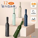 【GW★10%〜30%OFFクーポン×P5倍】折りたたみ傘 12本骨 晴雨兼用 完全遮光 雨傘 日傘 軽量 軽い 遮光率100% UPF50+ ワンタッチ 自動...