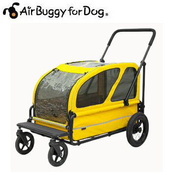 【ポイントUP】AirBuggyforDog（エアーバギー)　CARRIAGE　キャリッジ　スマイルイエローセット【キャリーバッグ/カート/ペットカート/ペットバギー】【犬用品・犬/ペット用品・ペットグッズ】