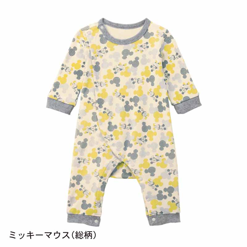 ロンパースのーみそコネコネ Disney ディズニー カエルロンパース ミッキーマウス 総柄 60 70 80 ベビー服 ベビー 服 新生児 男の子 女の子 ベビー用品 新生児服 カバーオール ロンパース