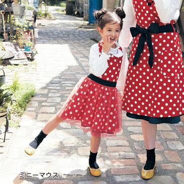 【Disney】ディズニー KIDSエプロンドレス 「ミニーマウス」 ◆ 70〜80 90〜100 ◆ ◇ ベビー服 ベビー 服 キッズ 女の子 ベビー用品 新生児服 トップス ワンピース ドレス ハロウィン 衣装 子供 ハロウィーンコスチューム コスプレ なりきり ミニーの日 ◇