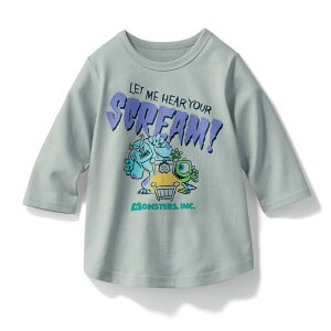 【Disney】 ディズニー 七分袖Tシャツ　（選べるキャラクター） 「モンスターズ・インク」 ◆ 90 100 110 120 130 140 ◆ ◇ ベルメゾン 子供服 子供 服 子供用品 男の子 女の子 子供用 Tシャツ 半袖 長袖 ◇