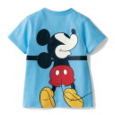 【 アウトレット 】【Disney】 ディズニー 薄くて涼しい半袖Tシャツ(選べるキャラクター) 「ミッキーマウス(抱きつき)」 ◆ 90 100 110 120 130 140 ◆ ◇ ベルメゾン 子供服 子供 服 子供用品 男の子 女の子 子供用 Tシャツ 半袖 長袖 ◇