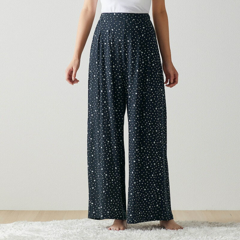 【SALE！40%OFF！9/1 9:59まで】【Disney】 ディズニー 心地の良いカットソー素材のパンツ「ミニーマウス くまのプーさん」◆ S M L LL 3L ◆ ◇ レディース 女性 ルームウェア 部屋着 ボトムス ボトム 下 ズボン ◇