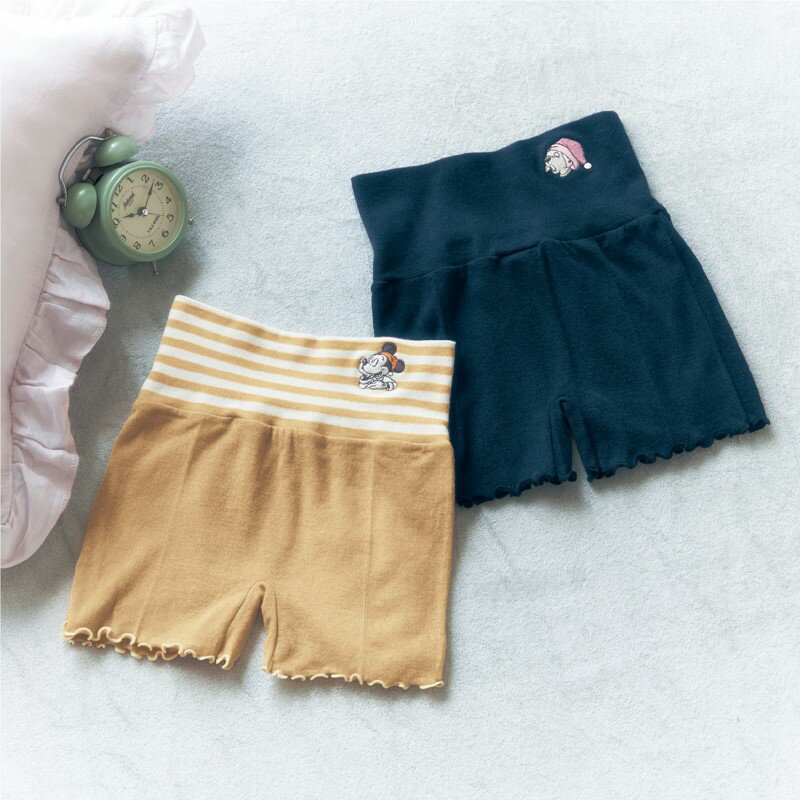 【Disney】 ディズニー 腹巻き付きオーバーパンツ「ミッキーマウス 101匹わんちゃん」◆ M〜L／L〜LL ◆ ◇ レディース 女性 インナー 下着 ショーツ 腹巻付き パンツ 腹巻付きパンツ 防寒 腹巻きパンツ はらまきパンツ キャラクター ベルメゾン ◇のサムネイル