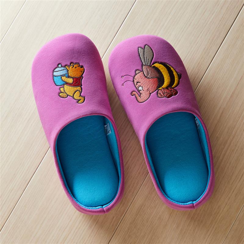 【Disney】 ディズニー 洗えるもっちり低反発ウレタン入り快適スリッパ「プーズナイトメア」◆ M L ◆◇ スリッパ 室内スリッパ 室内用スリッパ 室内 室内用 生活雑貨 日用品 くまのプーさん プーさん 大人 グッズ ◇のサムネイル