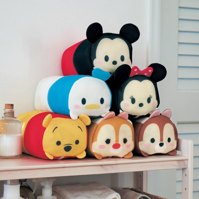 楽天ベルメゾン／Disney Fantasy Shop【ポイントUP! 5/16 09:59迄】【Disney】 ディズニー ポーチのような洗濯ネット「ミッキーマウス ミニーマウス ドナルドダック くまのプーさん チップ デール スティッチ デイジー ロッツォ 」◇ ツムツム ミッキー グッズ 洗濯 ランドリー 洗濯ネット