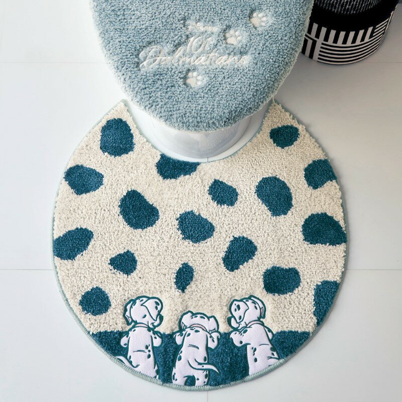 【ポイント5倍】◆ 標準マットのみ ◆【Disney】 ディズニー トイレマット（単品）「101匹わんちゃん」 ◇ ファブリック トイレタリー トイレファブリック トイレマット マット 新生活 標準 おしゃれ ディズニー キャラクター ベルメゾン ◇ TMのサムネイル