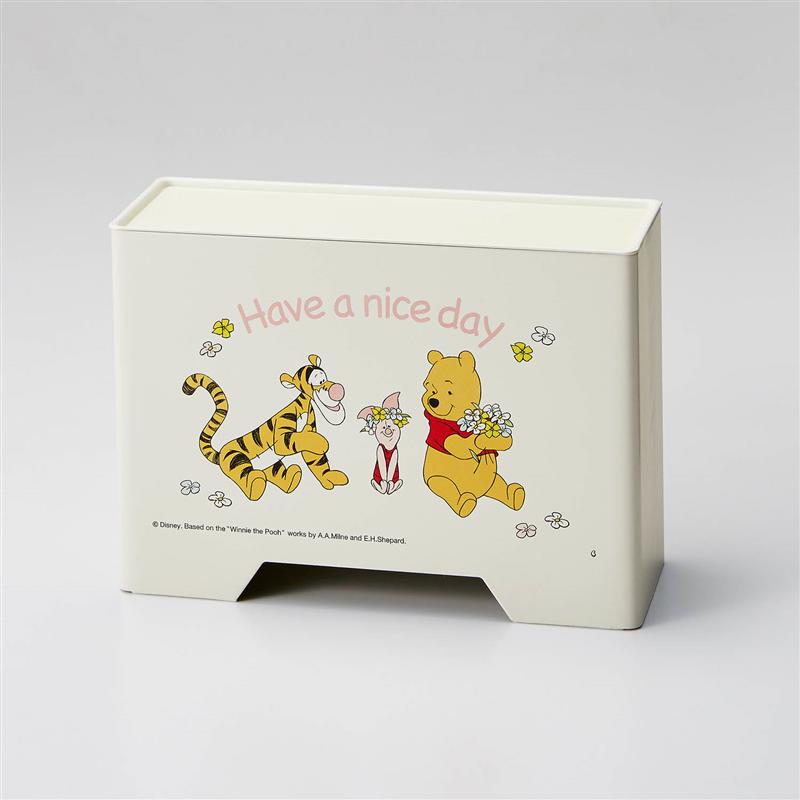 【Disney】 ディズニー 玄関ドアに貼って使えるマグネット マスクケース 「ミッキー＆フレンズ くまのプーさん ミッキー&ミニー」◇ ボックス マグネット 玄関 ますくけーす プーさん ミッキーマウス ミニーマウス グッズ ◇