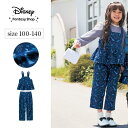 【Disney】 ディズニー サロペット風 セットアップ 「 エルサ 」◆ 100 110 120 130 140 ◆ 女の子 ジュニア 上下セット コーディネート ポケット 長さ調整 上下 セット 通園 通学 子ども 子供 子ども服 キッズ服 服 アナと雪の女王 秋 秋冬