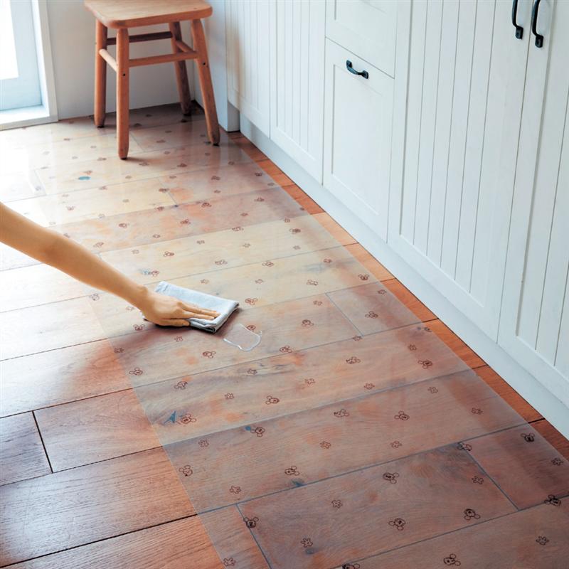 ◆ 約45×180 ◆【Disney】 ディズニー 拭ける透明キッチンマット「ミッキーマウス」◇ キッチンマット 敷き物 敷物 敷きもの キッチン 台所 新生活...