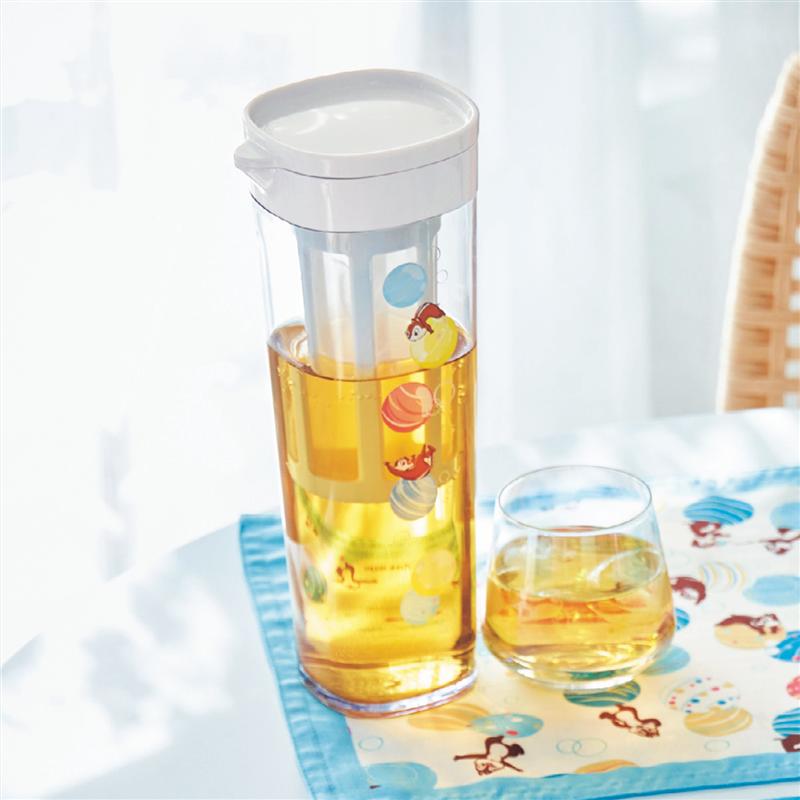 【P5倍!】【Disney】 ディズニー フィルター付き水出し専用冷水筒「チップ&デール」 ◇ キッチン用品 台所用品 キッチン 台所 冷水筒 浄水ポット 麦茶ポット 新生活 スリムジャグ 1.1 耐熱 冷水ポット 横置き 水出し フィルター 茶こし チップとデール ベルメゾン ◇のサムネイル