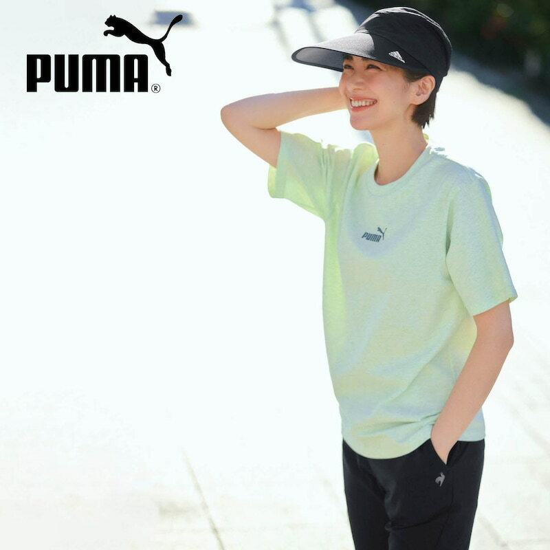 【ベルメゾン】 プーマ/PUMA リラックスシルエット半袖Tシャツ ミントヘザー ◆ S M L XL ◆