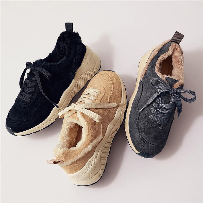 【BELLE MAISON】ベルメゾン あったかスニーカー ◆ S M L LL ◆ ◇ レディース 女性 シューズ 靴 スニーカー レディーススニーカー ◇のサムネイル