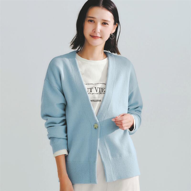 【ベルメゾン】肌触り心地よい着回し抜群のニットカーディガン【乾燥機OK】 ◆ LL 3L ◆ ◇ レディース 女性 トップス ニットプルオーバー ニット プルオーバー レディーストップス ◇のサムネイル