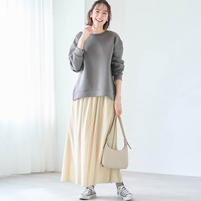 【ベルメゾン】 ストールスカート ◆ S M L LL 3L ◆◇ レディース スカート ロングスカート ロング おし..