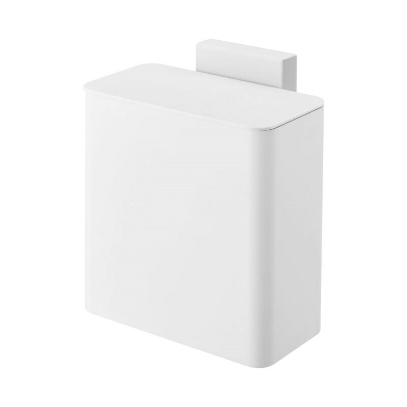 ベルメゾンのマグネット・フック対応 コンパクトなフタ付きゴミ箱 「ホワイト」 (インテリア雑貨)