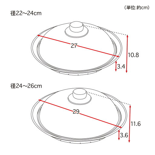 フライパンで蒸し調理ができるステンレス製蒸し器［日本製］ ◆ 径28〜30cm ◆ 