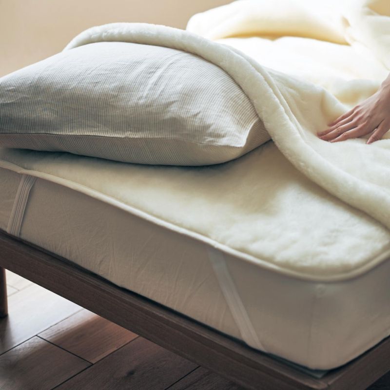 泉州産ウール敷毛布（毛羽部分）［日本製］ ◆シングル(サイズ)◆ 