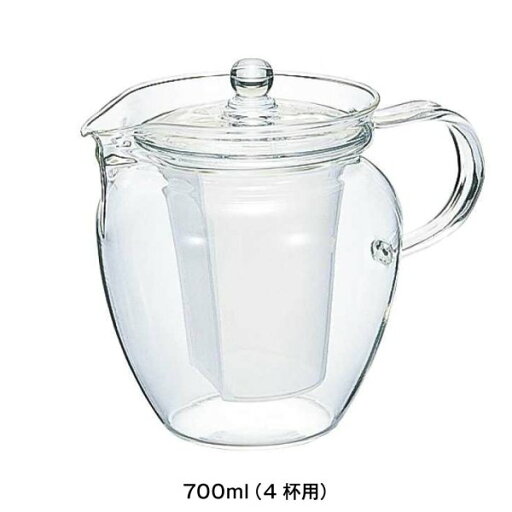 ベルメゾンの耐熱ガラスのポット 茶茶なつめ 700ml 4杯用 ◆700ml（4杯用）◆ (キッチン)