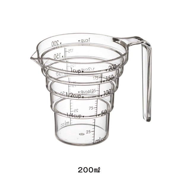 ベルメゾンの【P10倍★7/19 20:00〜7/26 1:59まで】 上からでも見やすい電子レンジ対応計量カップ（200ml） ◆200ml◆ (キッチン)
