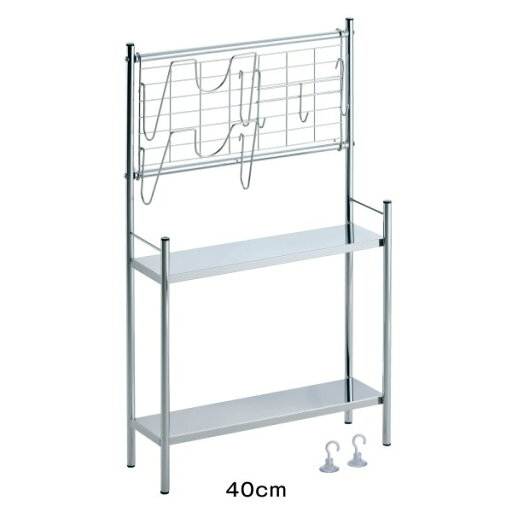 コンロサイド棚付ネットパネル付ラック（40cm） ◆40cm◆ 