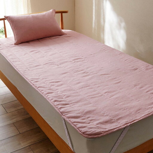 フレンチリネン敷きパッド 「 ピンク 」◆クィーン(サイズ)◆ 