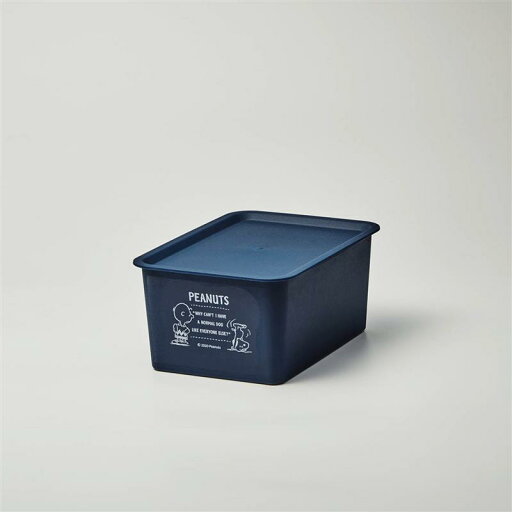 「 スヌーピー 」カラーボックスに収納できる フタ付収納ボックス 同色2個セット 「 ネイビー2 」 ◆ 小 ◆ 