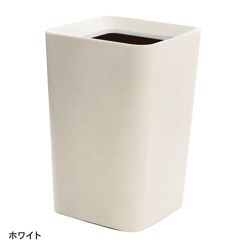 ベルメゾンのゴミ袋を隠せる2重構造角型リビングゴミ箱 「 ホワイト 」 ◆ ミニ（2L） ◆ (インテリア雑貨)