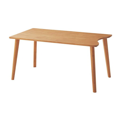 ベルメゾンの子どもと一緒に囲みやすい変形ダイニングテーブル ◆ 145×80 ◆ (テーブル)