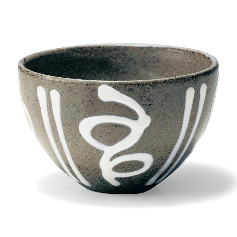 手で描いたマルチボウル 美濃焼［日本製］ 「 ライトブラウン 」 