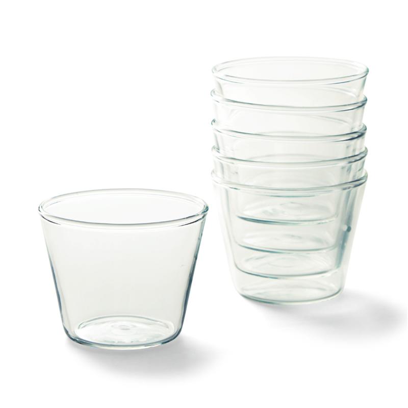 耐熱ガラスのプリンカップ 6個セット＜100ML／150ML＞ ◆ 100ml ◆ 