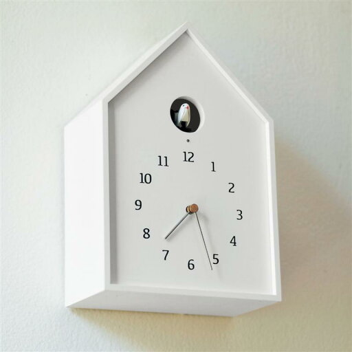 おしゃれなカッコー時計 Birdhouse Clock 「 ホワイト 」 