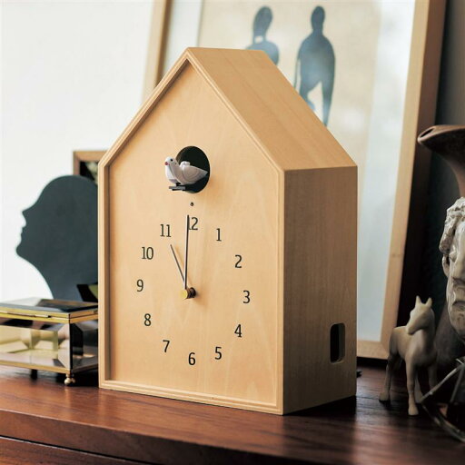 おしゃれなカッコー時計 Birdhouse Clock 「 ナチュラル 」 