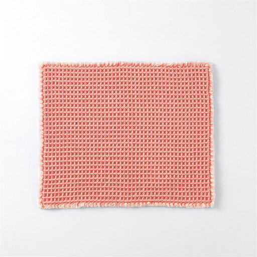 ベルメゾンのワッフル織のリバーシブルバスマット 「ピンク」 ◆ 約50×80 ◆ (ランドリー・バス・トイレ用品)