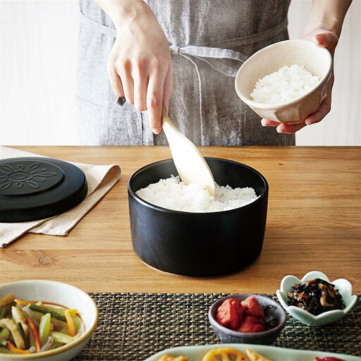 ベルメゾンの陶器のおひつ「 ホワイト 」 ◆ 1.5合 ◆ (キッチン)