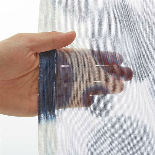 水彩タッチの透け感が綺麗なレースカーテン［日本製］ ◆ 約150×233（2枚）▲ ◆ 